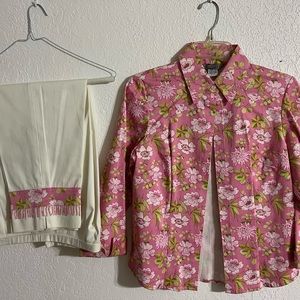 Womens petite pant set